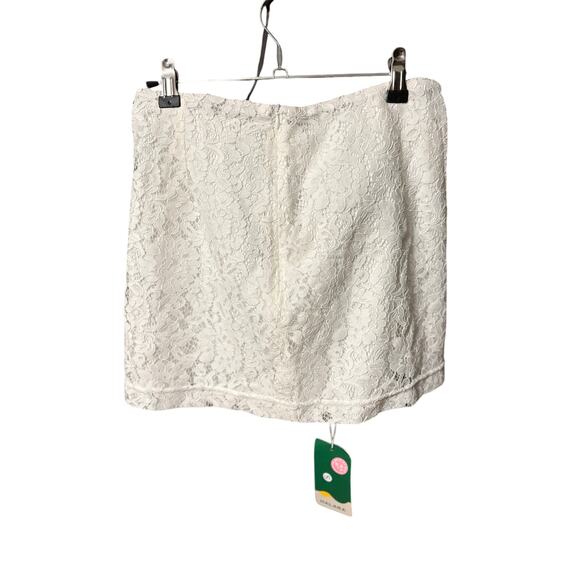 High Waisted 2-in-1 Pocket Lace Mini Casual Skirt - Picture 3 of 4